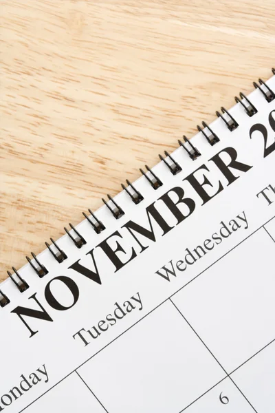 November på kalendern. — Stockfoto