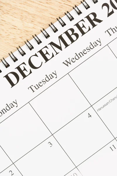 Dicembre sul calendario . — Foto Stock