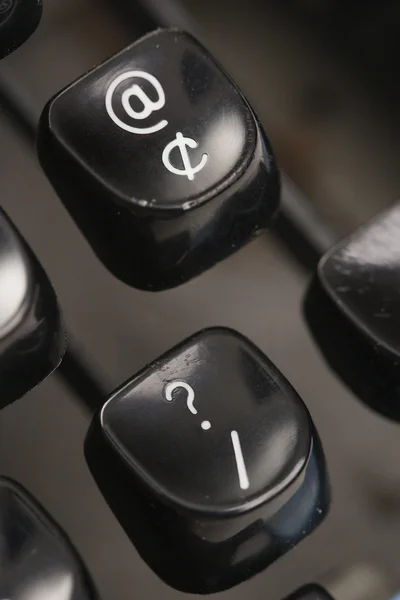 Keys on typewriter. — Stock Photo, Image