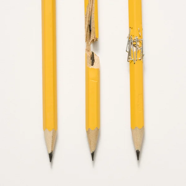 Drei Bleistifte. — Stockfoto