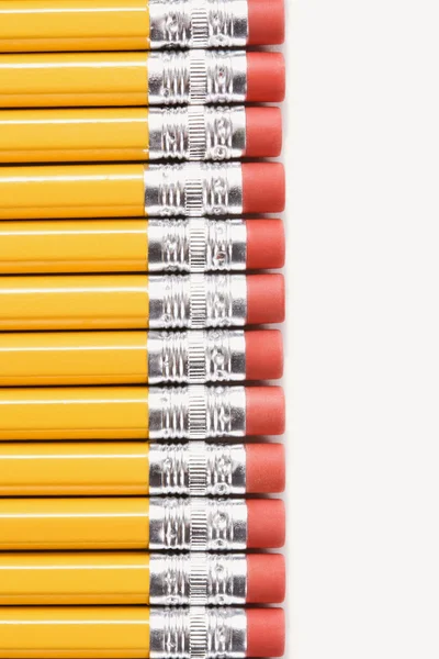Rij van potloden. — Stockfoto