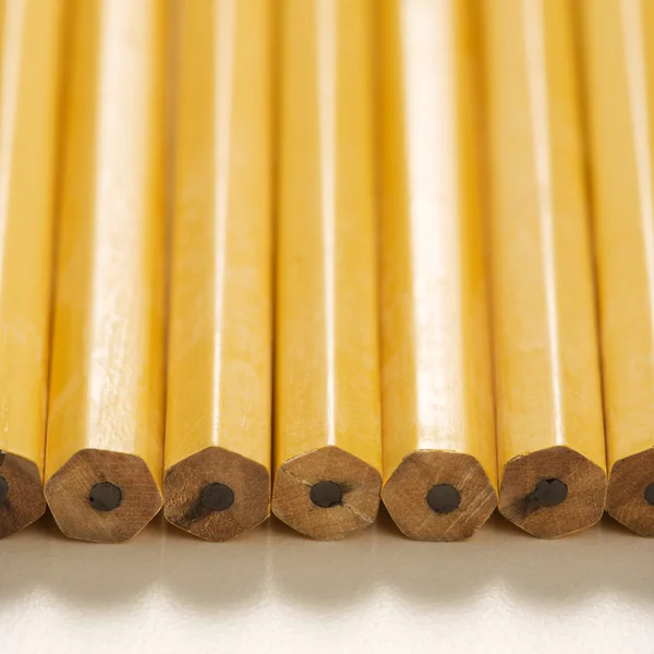 Row of new pencils. — Stock Photo, Image