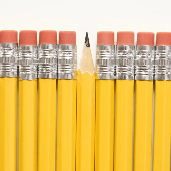 stock image Row of pencils.