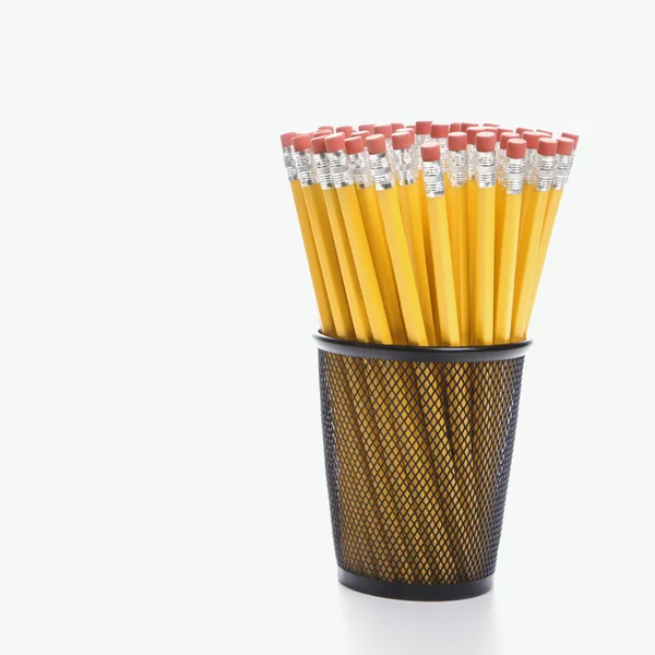 Олівці у тримач . — стокове фото