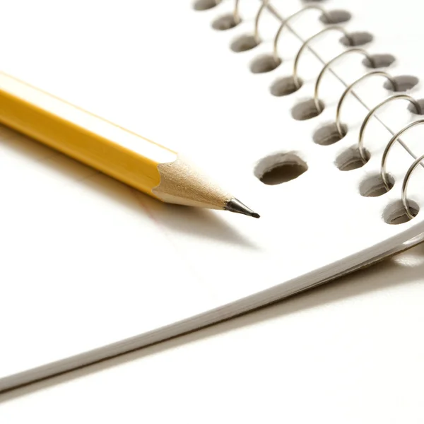 Pencil and notebook. — Stock Photo, Image