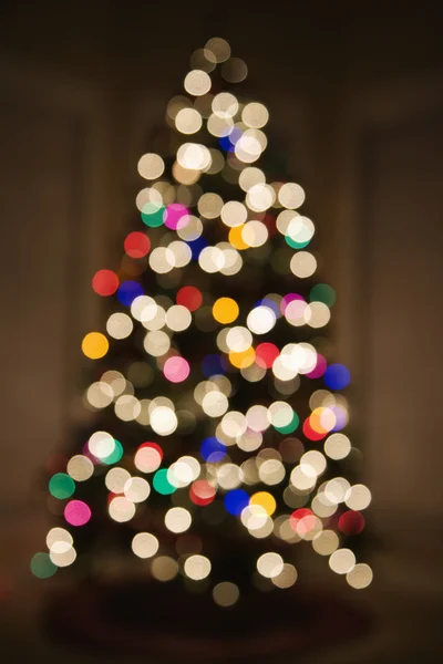 Árbol de Navidad borrosa. — Foto de Stock