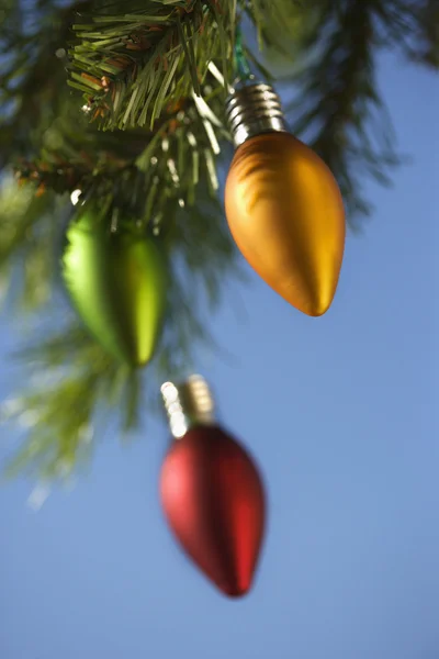 Ornamenten op de boom. — Stockfoto