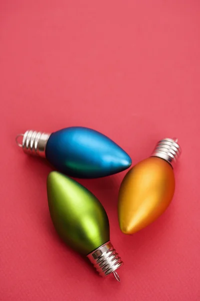 Three Christmas ornaments. — Stock Photo, Image