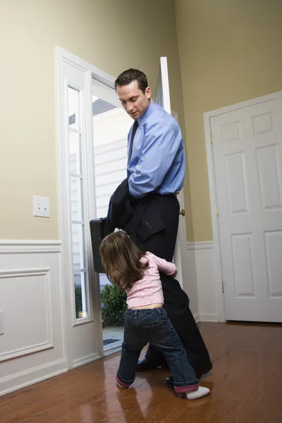 Uomo d'affari con figlia . — Foto Stock