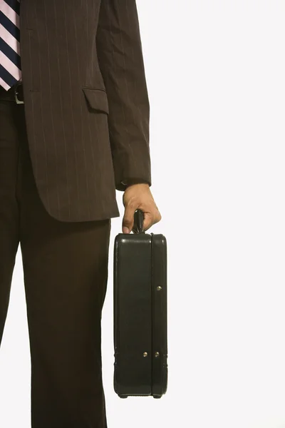 Uomo d'affari con valigetta . — Foto Stock