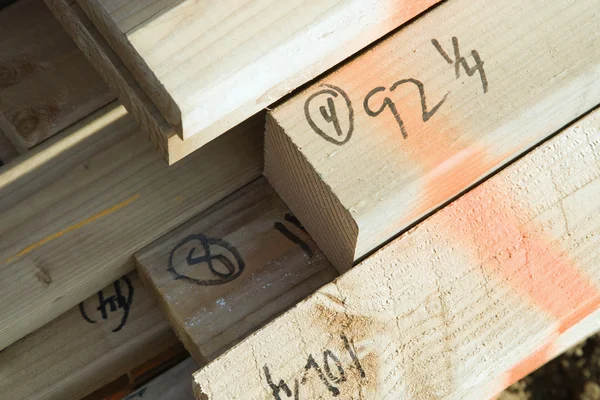 Termina de madeira serrada — Fotografia de Stock
