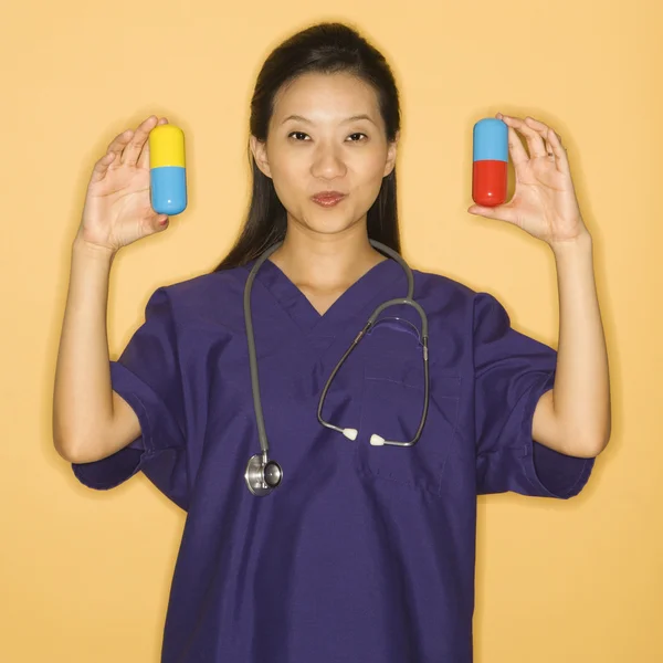 Doctor and pills. — Stock Photo, Image