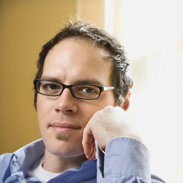 Man in glasses. — Stock Photo, Image