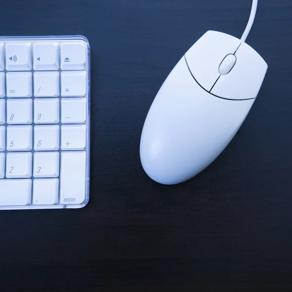 计算机键盘和鼠标. — 图库照片
