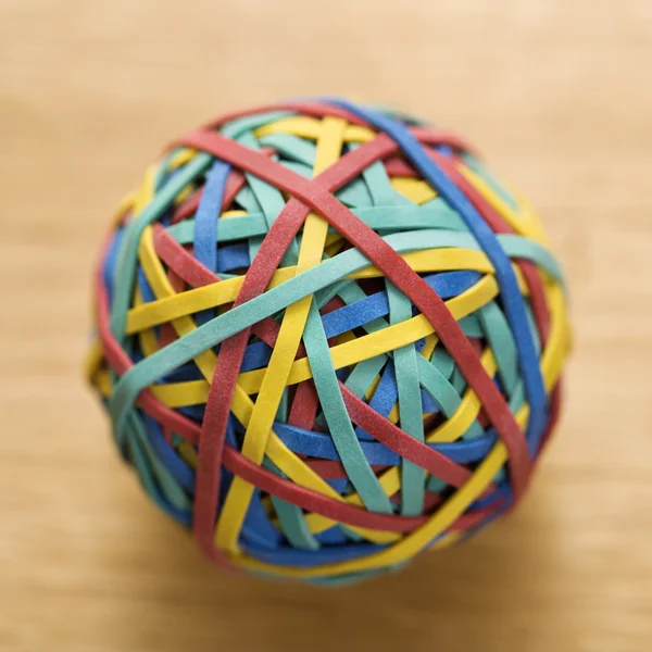 Rubber band ball. — Stock Photo, Image