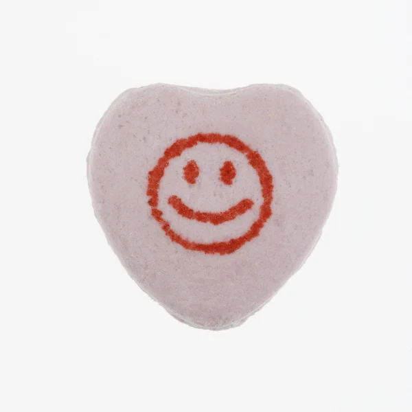 Corazón de caramelo en blanco . —  Fotos de Stock
