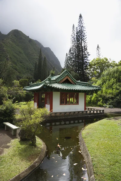 Streamm leder till pagoden. — Stockfoto
