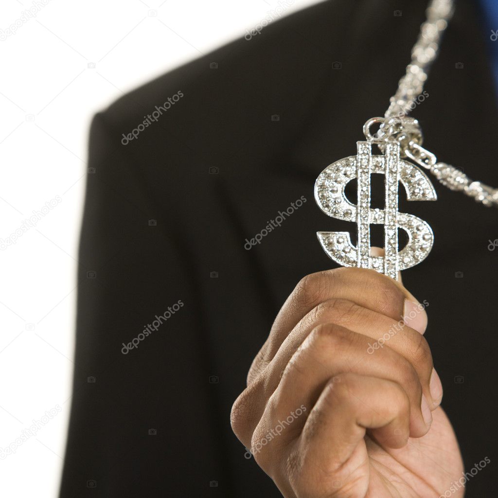 Man wearing money sign.