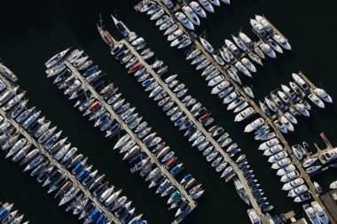 Aerial of Sydney Marina clipart