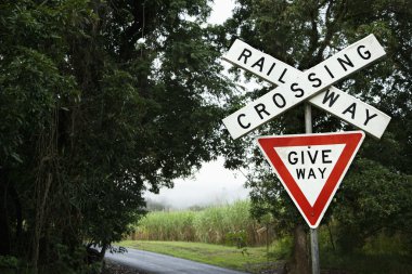 Railroad Crossing Sign clipart