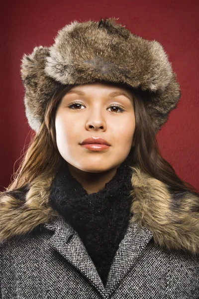 Woman in outerwear. — Stock Photo, Image