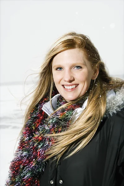 Young Woman in Winter — Stock Photo, Image