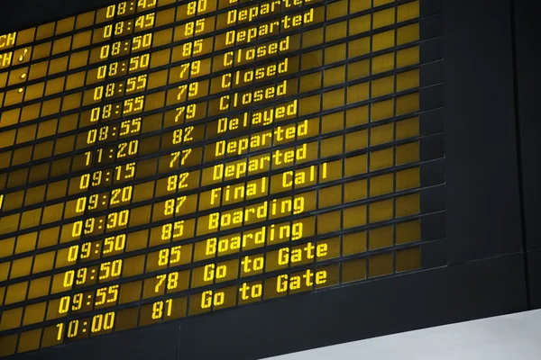 Aeroporto de partida Board — Fotografia de Stock