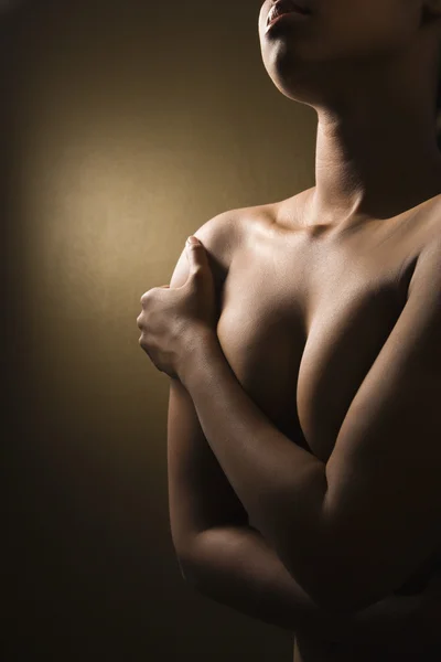 Mulheres nuas torso — Fotografia de Stock