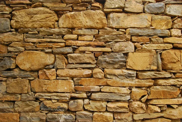 stock image Old dry masonry stonewall