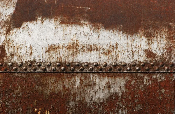 Antigua cisterna ferroviaria articulación remachada — Foto de Stock