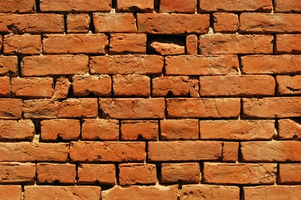 Eski ev tuğla duvar — Stok fotoğraf