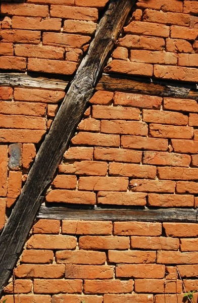 Frame-build vakwerk schuur muur — Stockfoto