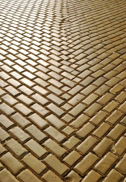 Yellow ceramic pavement — Stock Photo, Image
