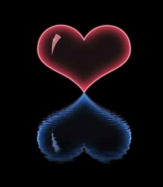 Stock image Neon heart