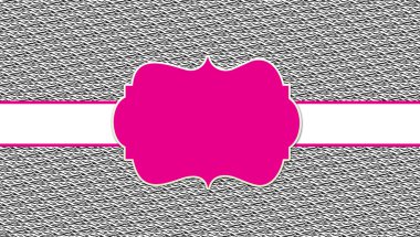 Zebra & Hot Pink Business Card Template clipart