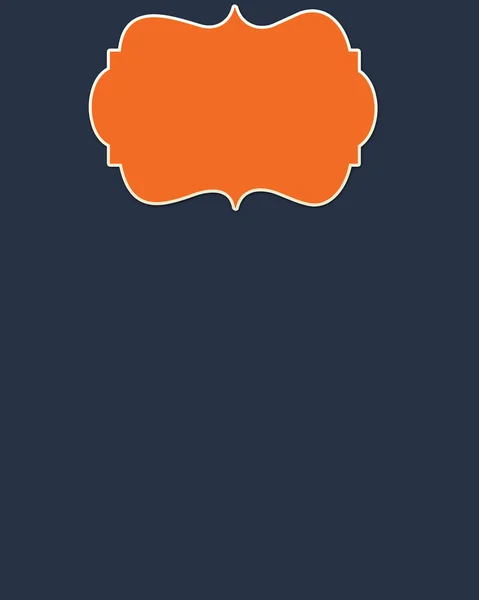 Marine Hintergrund & orangefarbener Header — Stockfoto