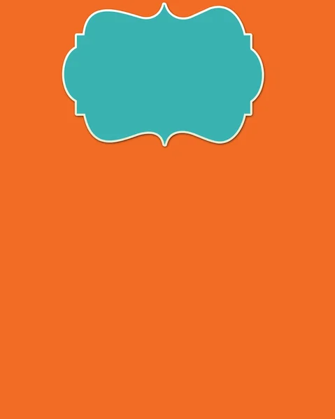 Orange Background & Blue Header — Stock Photo, Image