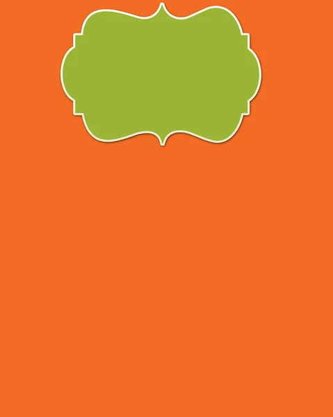 Orange Background & Lime Header — Stock Photo, Image