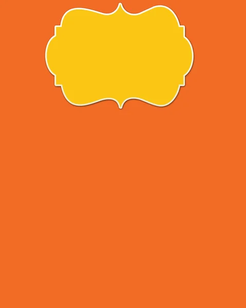 Pomarańczowy tło & żółty nagłówka — Zdjęcie stockowe