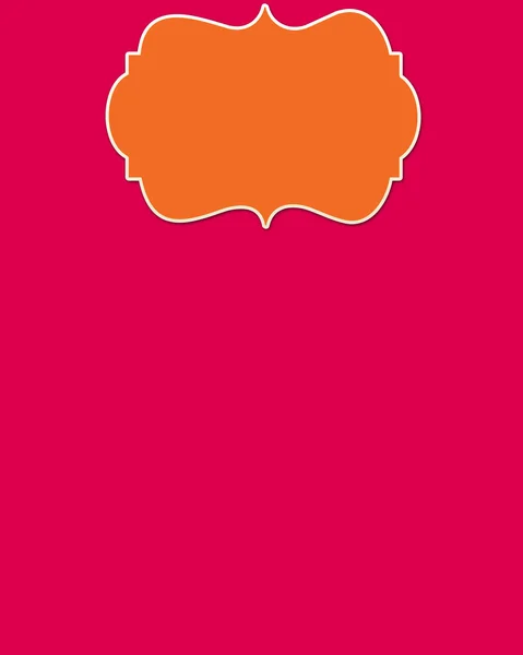 Růžové pozadí & oranžovou hlavičku — Stock fotografie