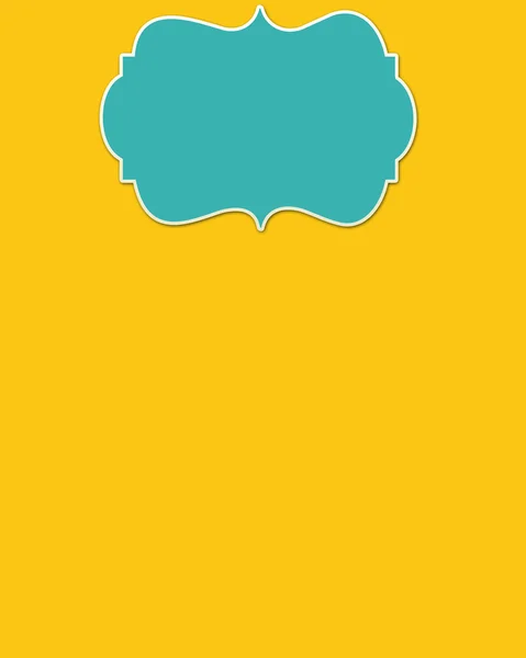 Yellow Background & Light Blue Header — Stock Photo, Image