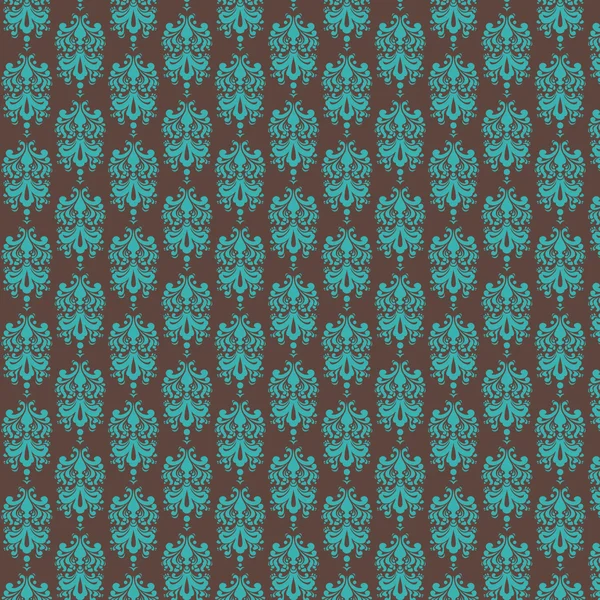 Brown & Blue Damask Paper — Stock Photo, Image