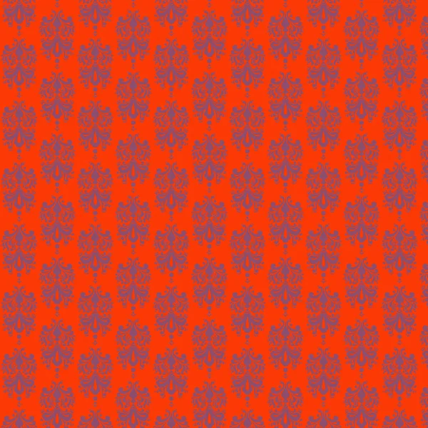Carta damascata arancione e viola — Foto Stock