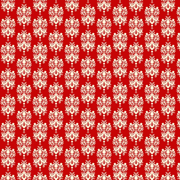 Papier damassé rouge et blanc Photo De Stock