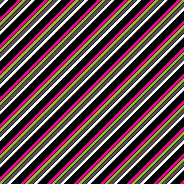 ピンク緑黒 & 白い斜めの縞のペーパー — ストック写真