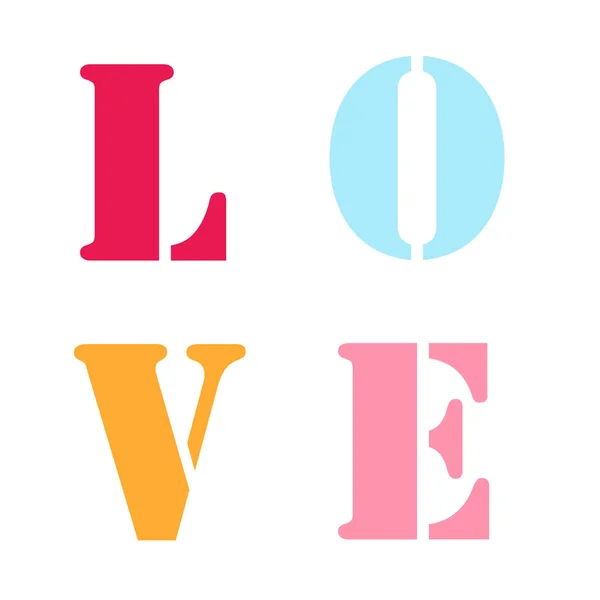Färgglada kärleksbrev — Stockfoto