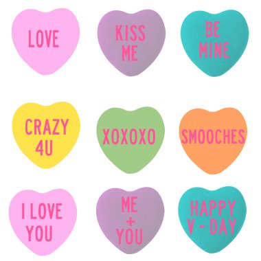 Love Conversation Hearts clipart