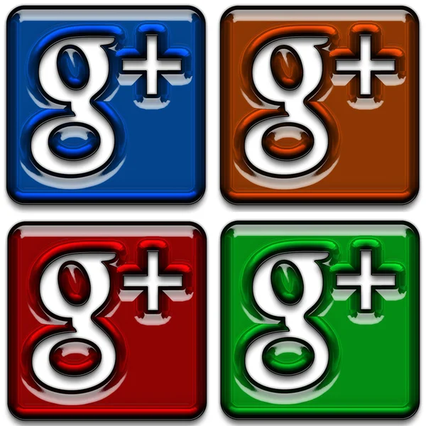 Google Plus Icons Pack — Stockfoto