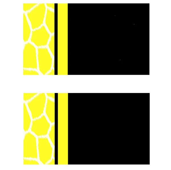 Yellow Giraffe Business Cards — Stock Photo, Image