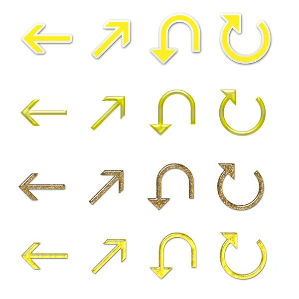 stock image Assorted Arrows Set 4 - Yellows